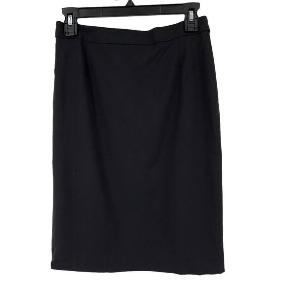 BOSS Hugo Boss skirt Vilea tropical stretch wool pencil black size 4 - Picture 2 of 6